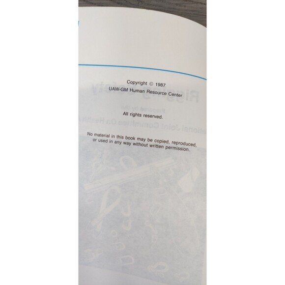 Rigging Safety: Joint Health and Safety Training, 1987, UAW GM-General Motors - Picture 7 of 9